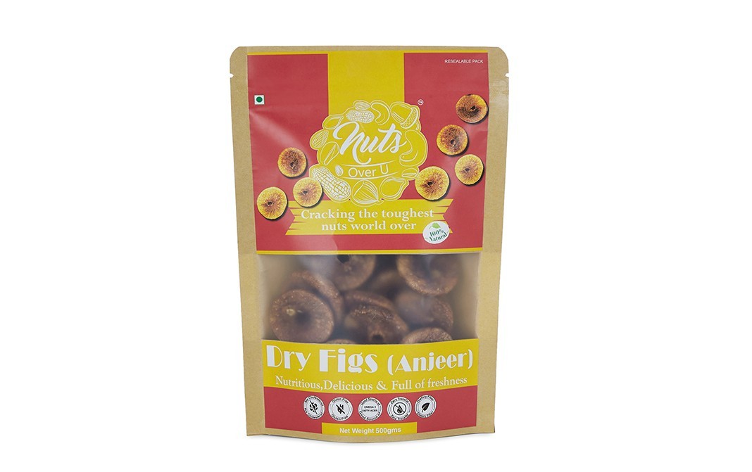 Nuts Over U Dry Figs (Anjeer)    Pack  500 grams